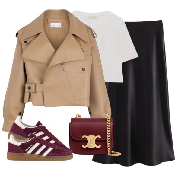 NEW Satin Maxi Skirt Sz.M Black Elastic Waist A-Line Classic Goth 90s Y2K - Picture 8 of 11